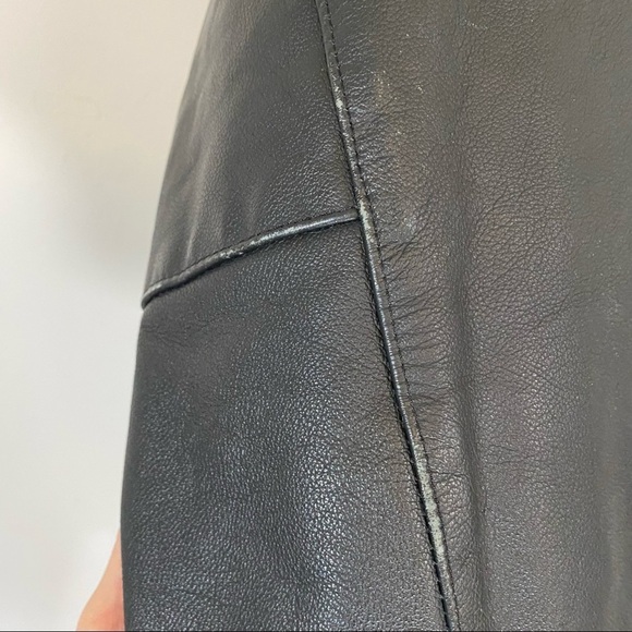 Vintage Smirnoff Vodka Leather Sleeve Varsity Letterman Bomber Jacket Red Large - Picture 6 of 8